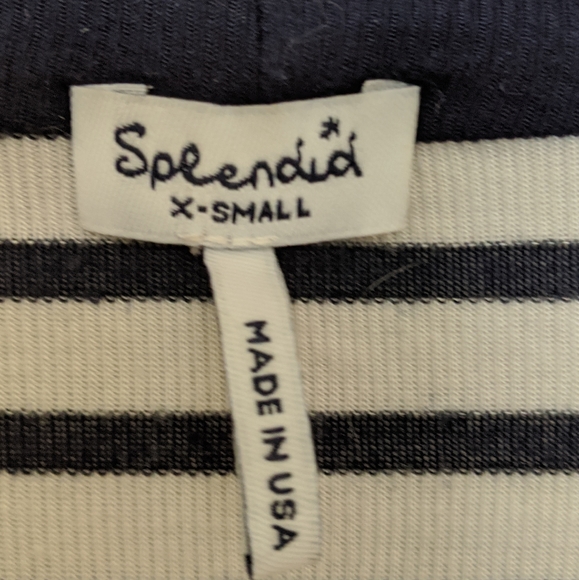 Splendid Blue and White Striped Cardigan, Sz. XS - Picture 5 of 7